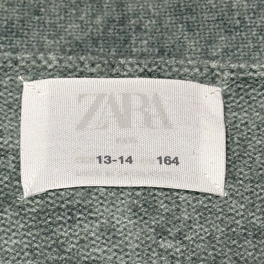 Zara Kids Girls Cozy Open Front Duster Cardigan, Sage Green - Youth 13/14 - Picture 3 of 10